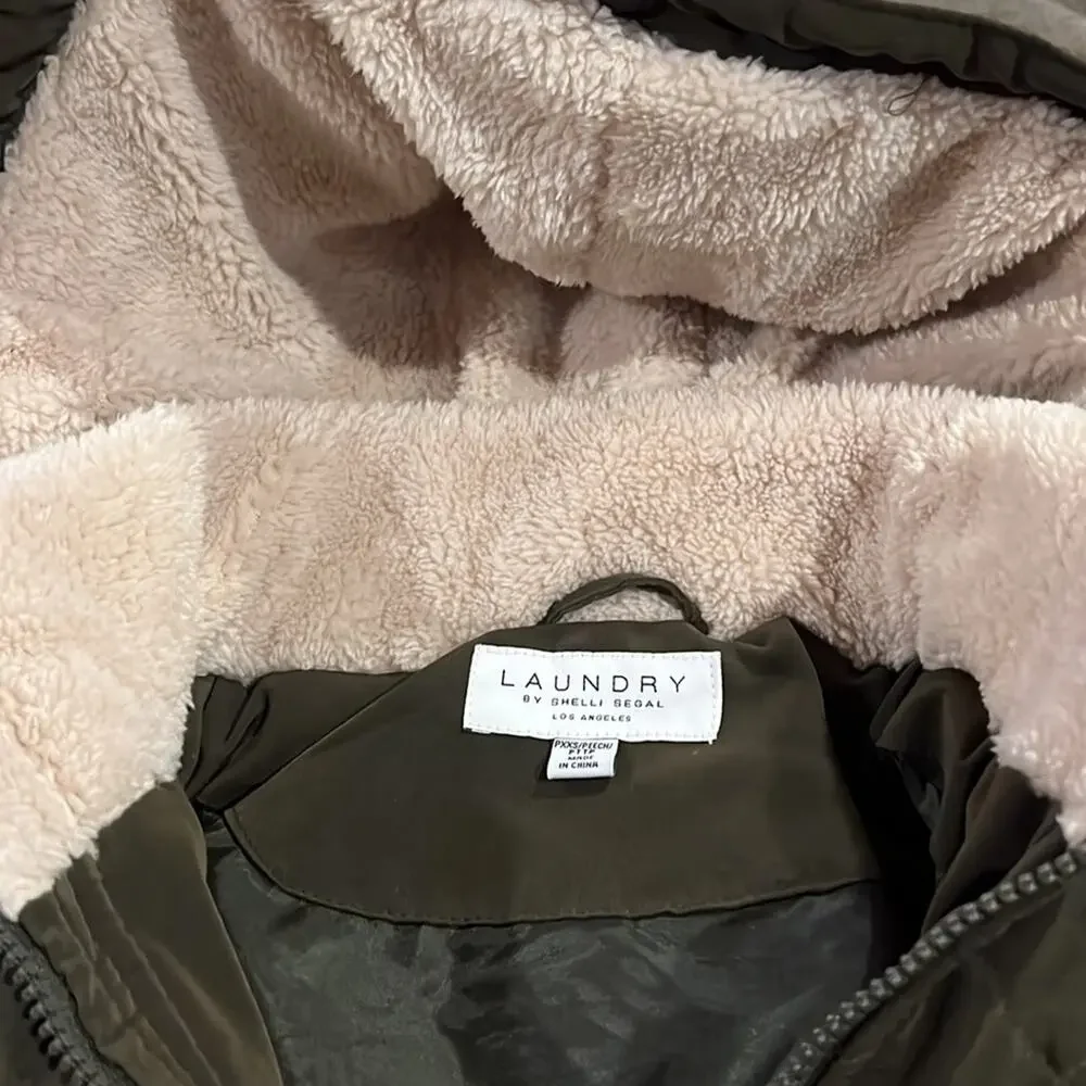 Laundry by shelli segal pxxs NWOT Olive green coat